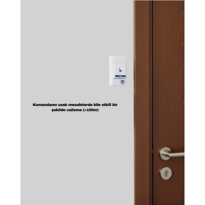Kolay Kullanımlı Kablosuz Kapı Zili Şık Ve Sade Tasarım