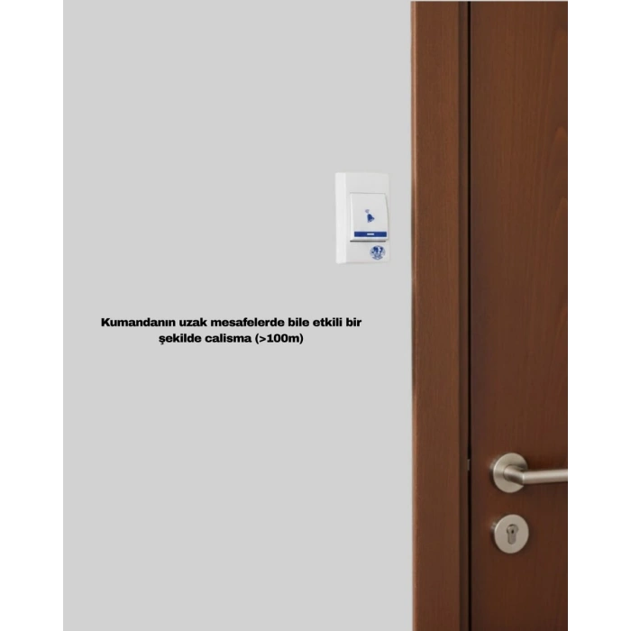 Kolay Kullanımlı Kablosuz Kapı Zili Şık Ve Sade Tasarım