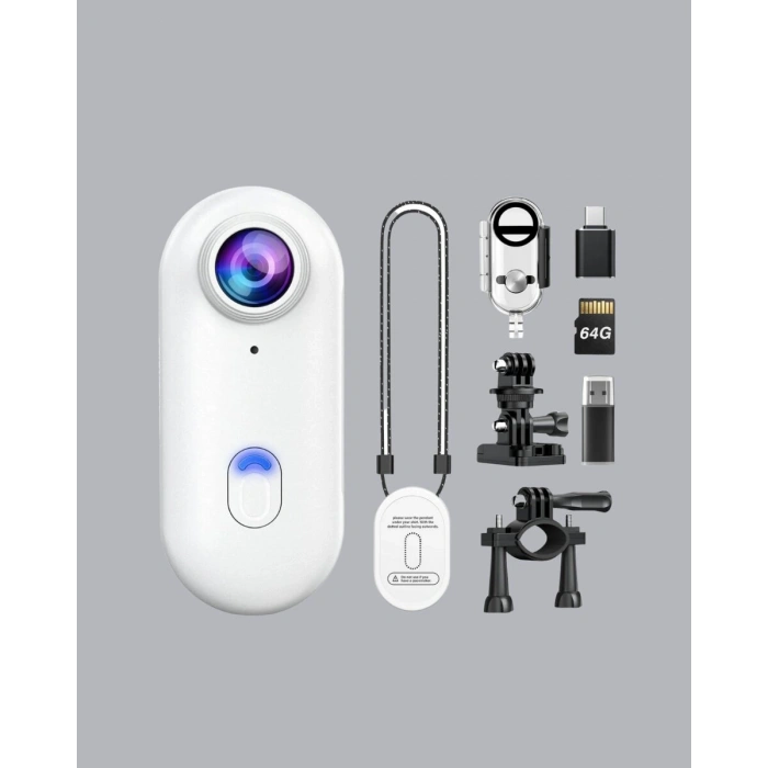 Kompakt 1080p Aksiyon Kamerası Suya Dayanıklı Wifi Ve 120° Geniş Açı