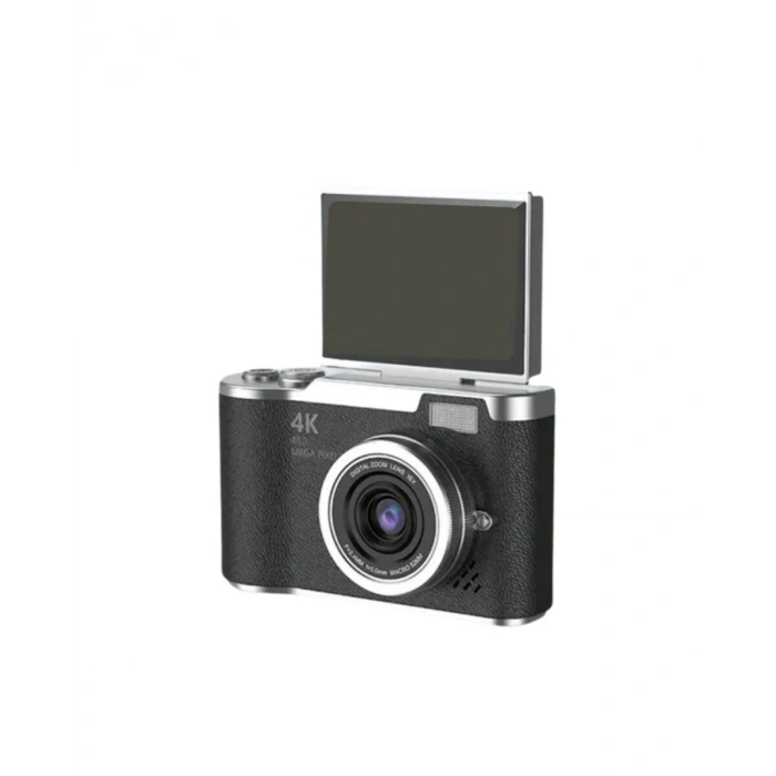 Kompakt 4k Dijital Kamera 48 Mp Sensör 8x Zoom Flip Ekran Vlog Ve Selfie Uyumlu