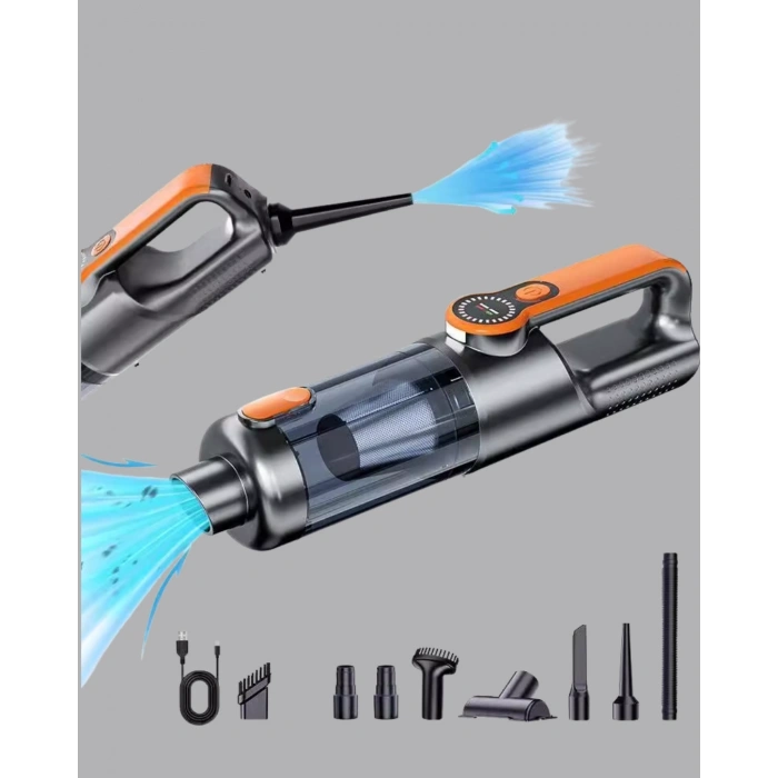 Kompakt Şarjlı El Süpürgesi Kuru Ve Sıvı Temizlik 5 Atlı