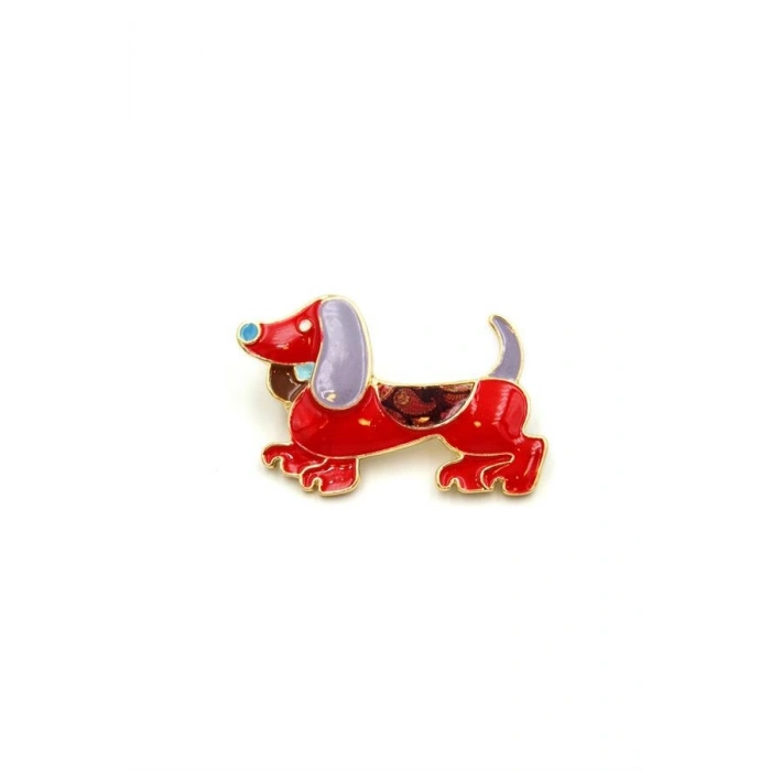 Köpek Broş - Kırmızı