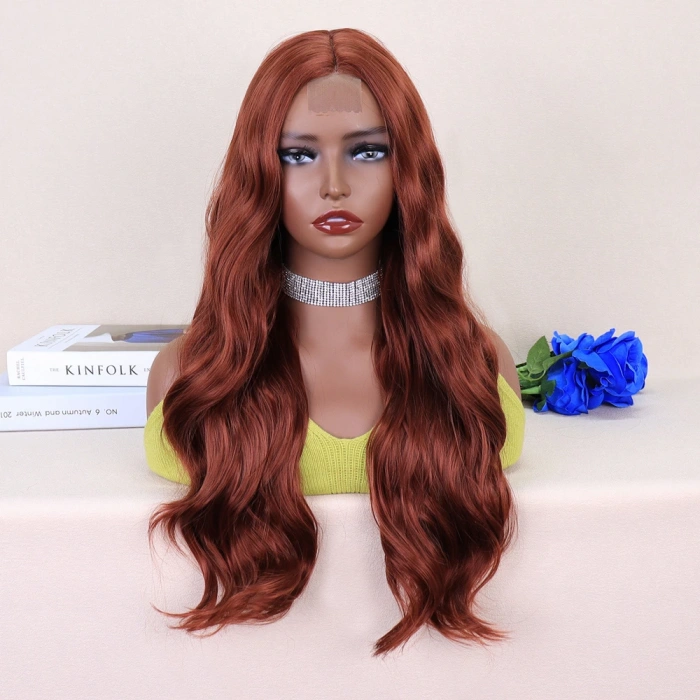 Koyu Bakır Tül Peruk