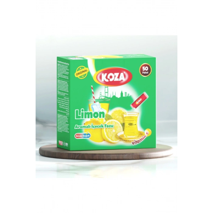 Koza Tek İçimlik Limon Aromalı Toz İçecek 50li