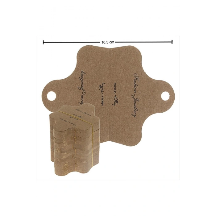 Kraft Kelebek Kolye Kartı