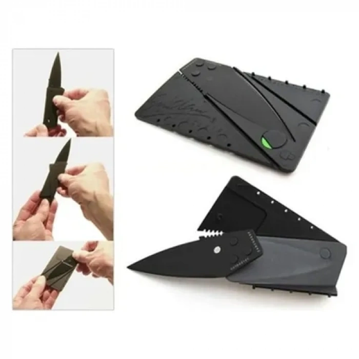 Kredi Kartı Şeklinde Katlanabilir Bıçak