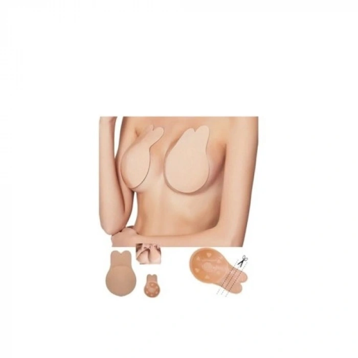 Krem Göğüs Ucu Kapatıcı ve Dikleştirici Hayalet Sütyen