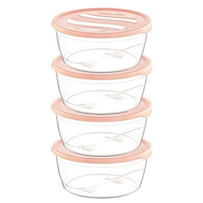 Krizma Yuvarlak Saklama Kabı 4 Lü No:1 -ÇNK2153