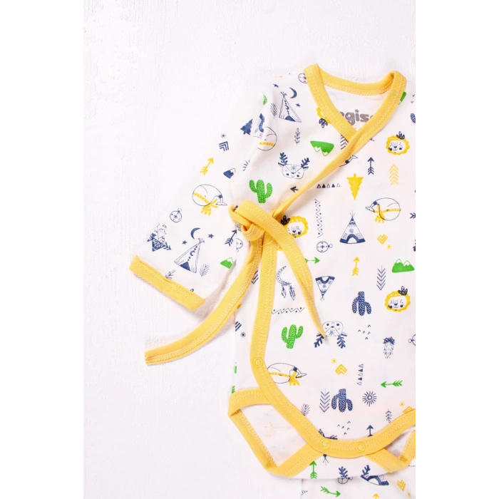 Kruvaze Bağlamalı Camp Desenli 2li Erkek Takım