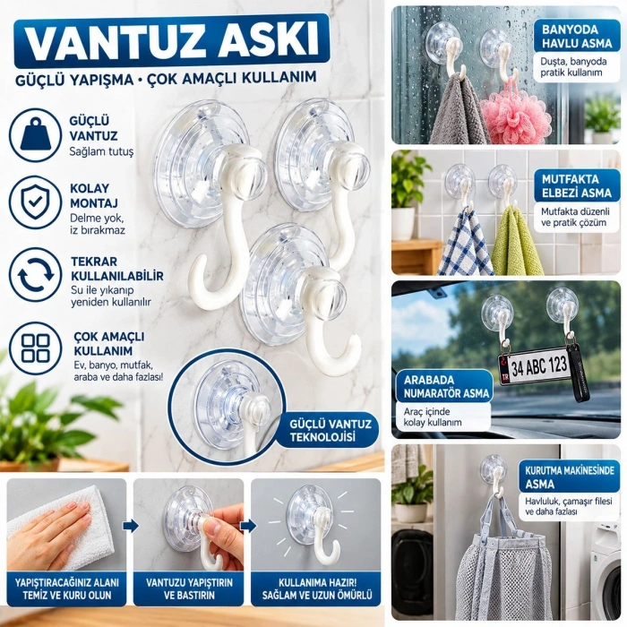 Küçük 30 mm Vantuz