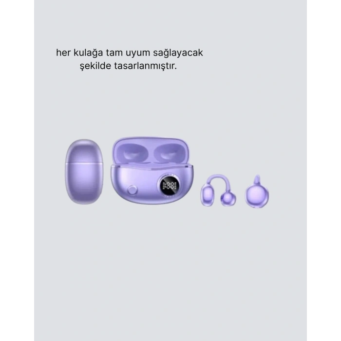 Kulak Arkası Klipsli Bluetooth Kulaklık Yxg10 Silikon Malzemeli Ergonomik