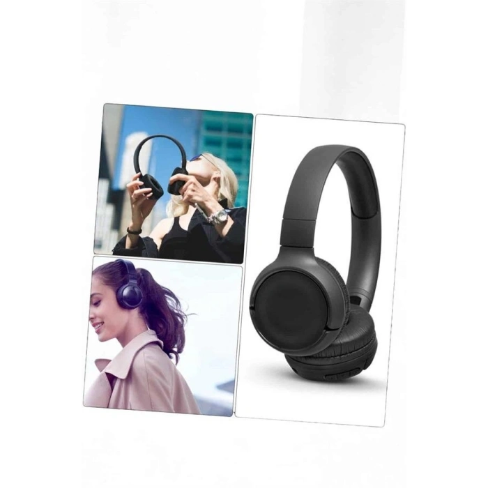 Kulak Üstü Kablosuz Bluetooth Kulaklık Gürültü Önleyici Ayarlanabilir