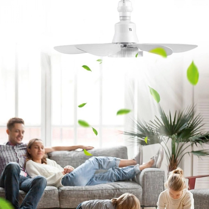Kumandalı 2in1 LED Tavan Vantilatörlü Avize
