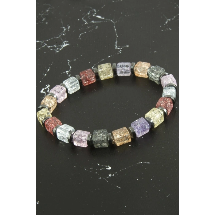 Küp Necef Doğaltaş Bileklik 6 mm