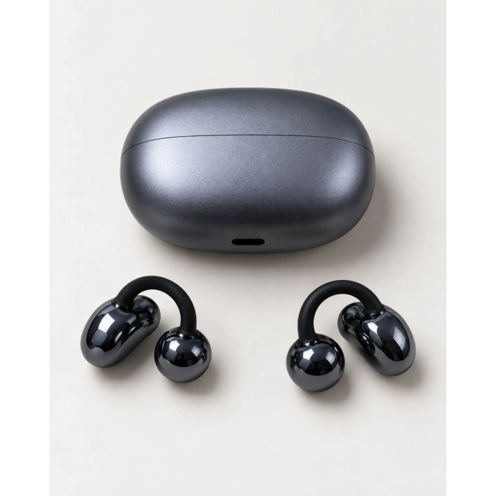 Küpe Tipi Klipsli Bluetooth 6.0 Kulaklık 2500 Saat Bekleme Süreli
