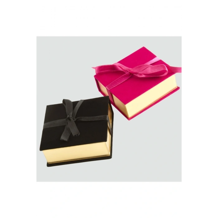 Kurdale Kadife Ahşap Lüx Kelepçe Bileklik Kutusu