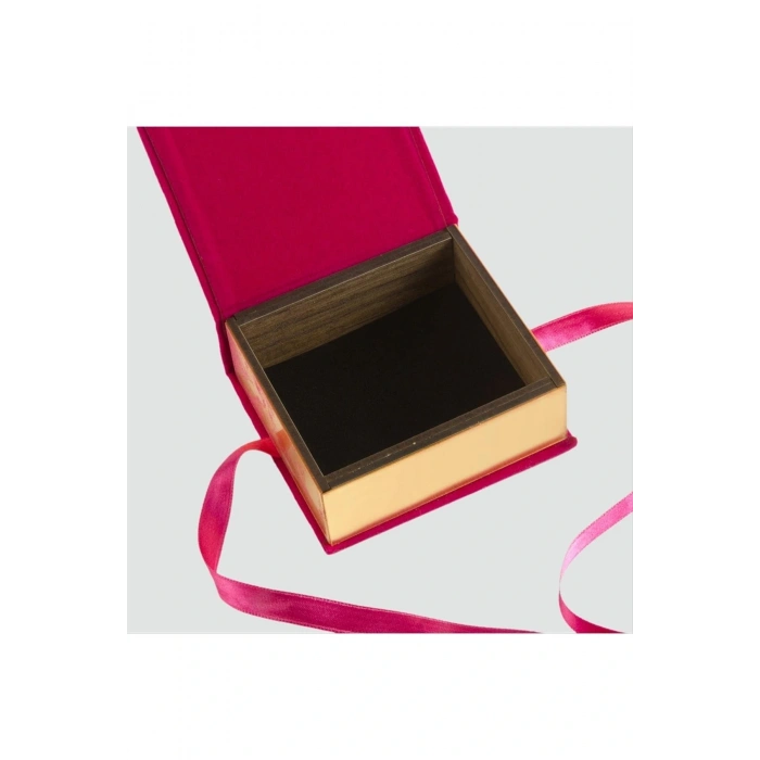 Kurdale Kadife Ahşap Lüx Kelepçe Bileklik Kutusu