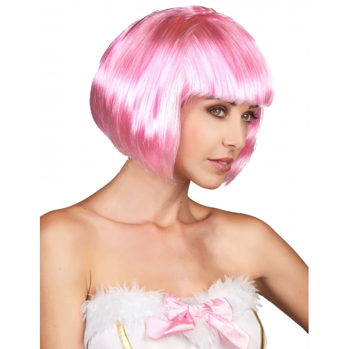 Küt Peruk - Toz Pembe (Açık Pembe)