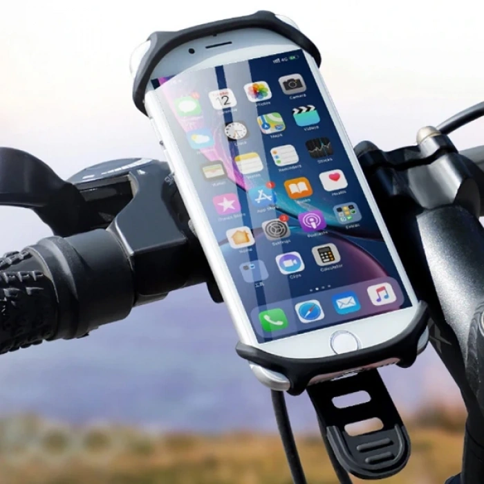 Kuulaa Universal Silikon Bisiklet Motosiklet Telefon Tutucu