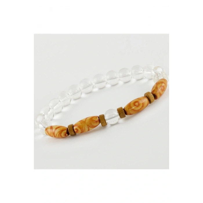 Kuvars Ahşap Trend Yeni Sezon Doğaltaşlı Bileklik