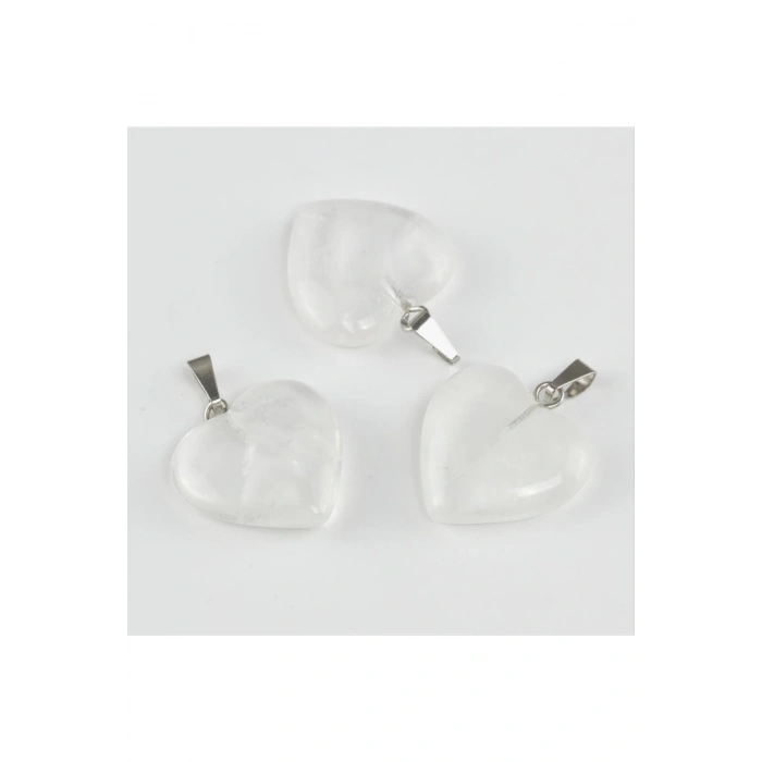 Kuvars Kalpli Doğaltaş Kolye Ucu