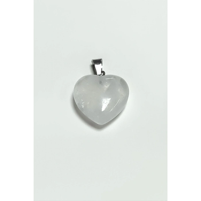 Kuvars Kalpli Doğaltaş Kolye Ucu Küçük 1,5 cm