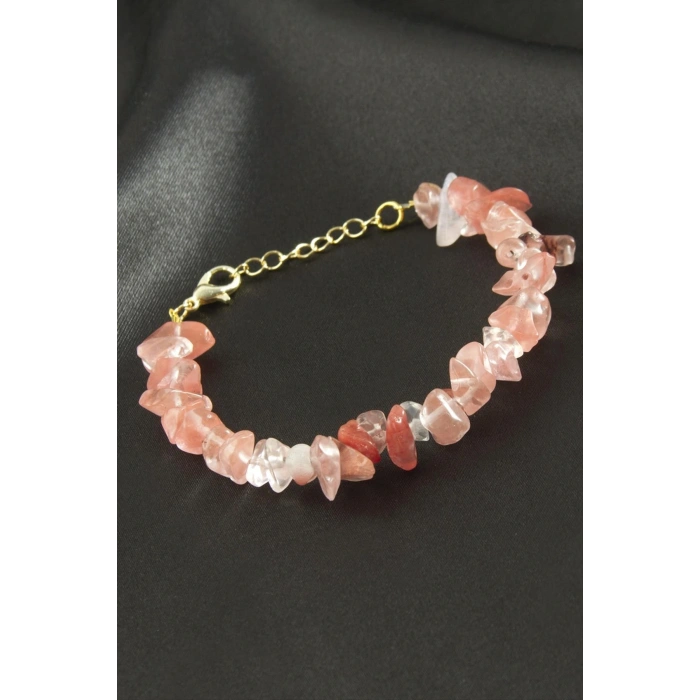 Kuvars Kırık Doğaltaş Bileklik