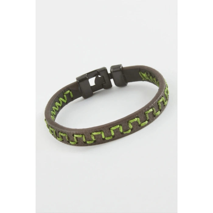 Labirent Kaliteli Suni Deri Bileklik