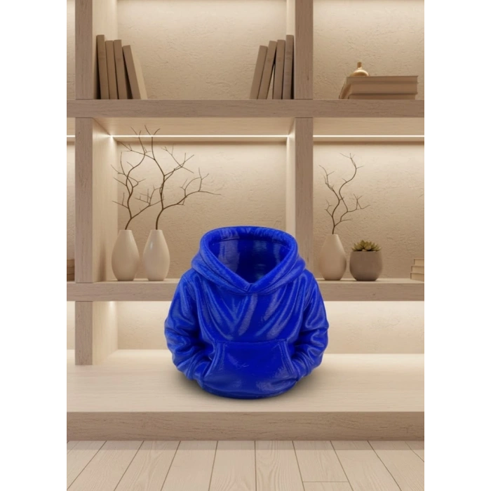 Lacivert Hoodie Kalemlik 10x10 Cm Masa Üstü Düzenleyici