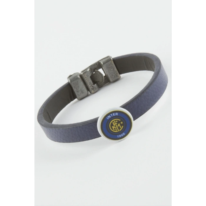 Lacivert Renkli Suni Deri Bileklik