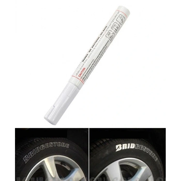 Lastik Yazı Kalemi - Beyaz