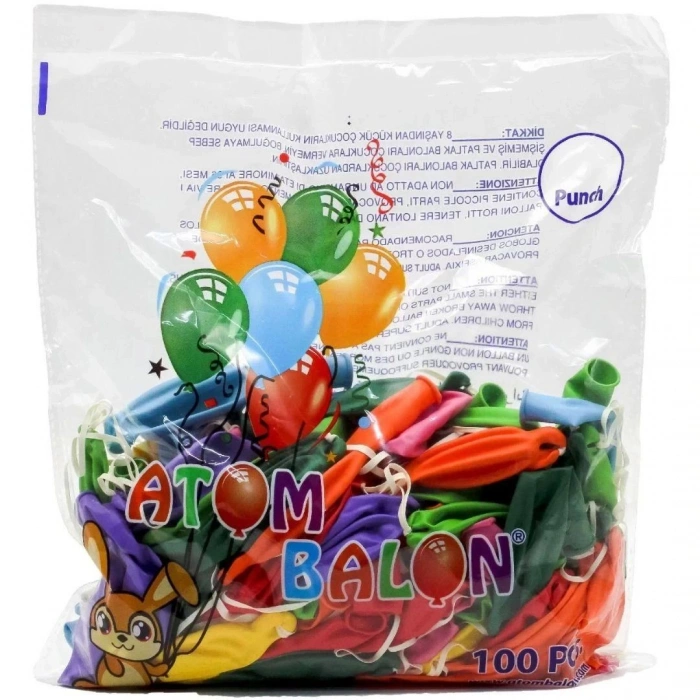 Lastikli Balon ( 100lü)