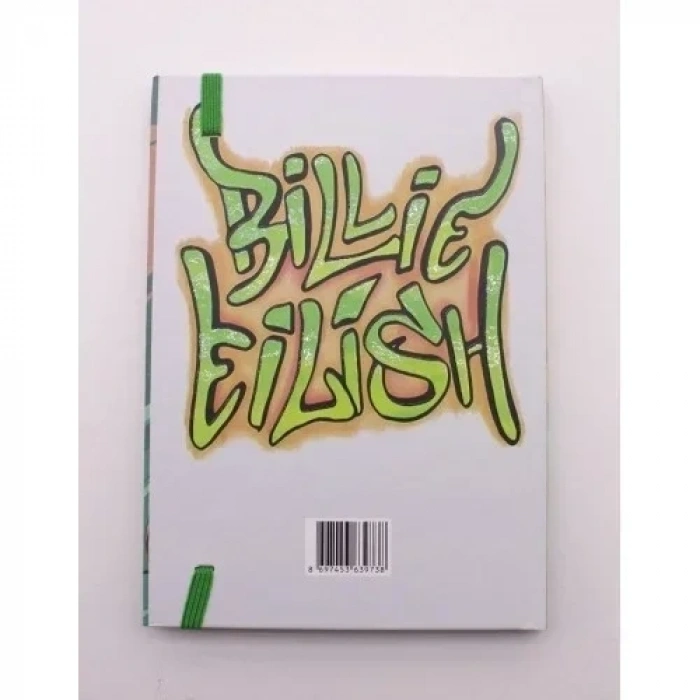 Lastikli Çizgisiz Sert Kapak Bellie Eilish Defter