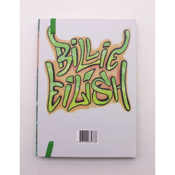 Lastikli Çizgisiz Sert Kapak Bellie Eilish Defter