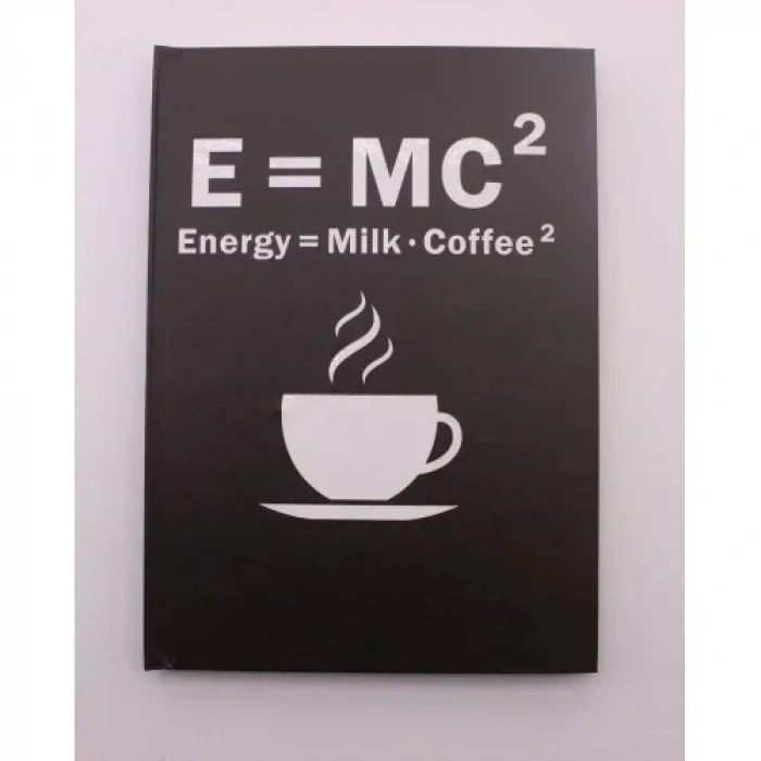 Lastikli Çizgisiz Sert Kapak Emc2 Defter
