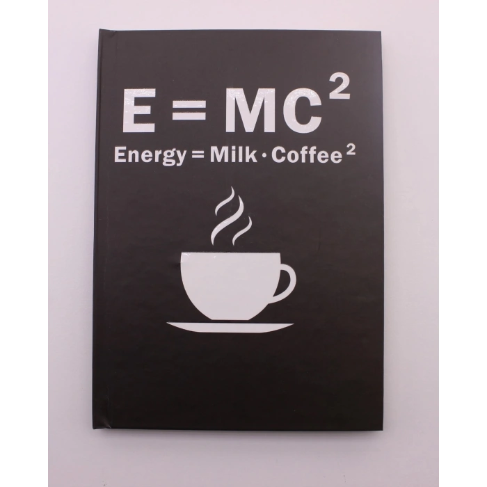 Lastikli Çizgisiz Sert Kapak Emc2 Defter