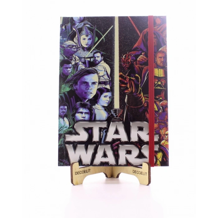 Lastikli Çizgisiz Sert Kapak Star Wars Defter