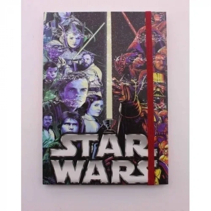 Lastikli Çizgisiz Sert Kapak Star Wars Defter