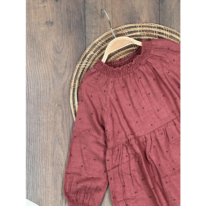 LASTİKLİ KOL, PAMUKLU, DESENLİ, MEVSİMLİK, GÜNLÜK, KIZ ÇOCUK & BEBEK ELBISE KALIBI BÜYÜK