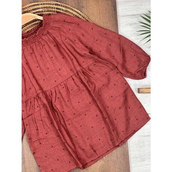 LASTİKLİ KOL, PAMUKLU, DESENLİ, MEVSİMLİK, GÜNLÜK, KIZ ÇOCUK & BEBEK ELBISE KALIBI BÜYÜK