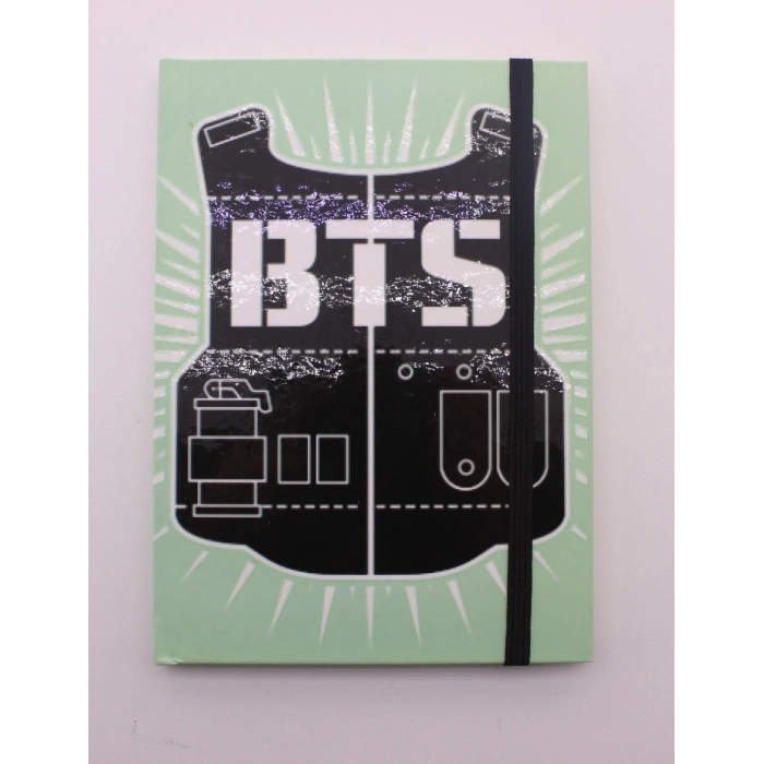 Lastikli Noktalı Sert Kapak BTS Defter