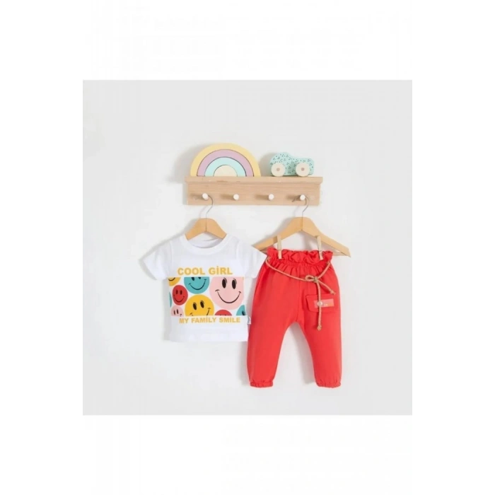 LASTİKLİ PAÇA, PAMUKLU, BİSİKLET YAKA, YAZLIK, GÜNLÜK, KIZ ÇOCUK & BEBEK  ALT ÜST TAKIM