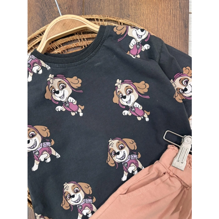 LASTİKLİ PAÇA, PAMUKLU, DESENLİ, YAZLIK, GÜNLÜK, KIZ ÇOCUK & BEBEK  ALT ÜST TAKIM