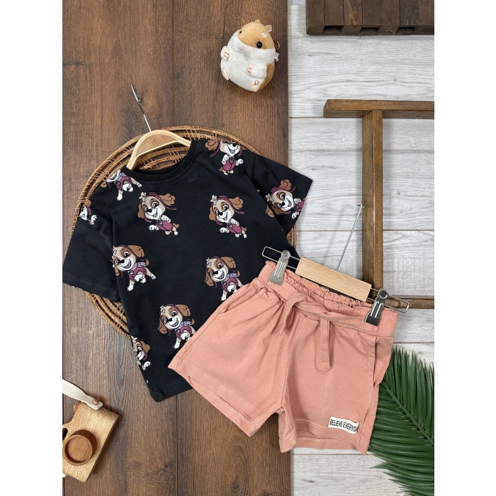 LASTİKLİ PAÇA, PAMUKLU, DESENLİ, YAZLIK, GÜNLÜK, KIZ ÇOCUK & BEBEK  ALT ÜST TAKIM