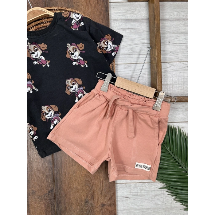 LASTİKLİ PAÇA, PAMUKLU, DESENLİ, YAZLIK, GÜNLÜK, KIZ ÇOCUK & BEBEK  ALT ÜST TAKIM