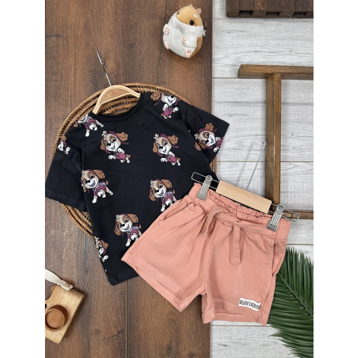 LASTİKLİ PAÇA, PAMUKLU, DESENLİ, YAZLIK, GÜNLÜK, KIZ ÇOCUK & BEBEK  ALT ÜST TAKIM