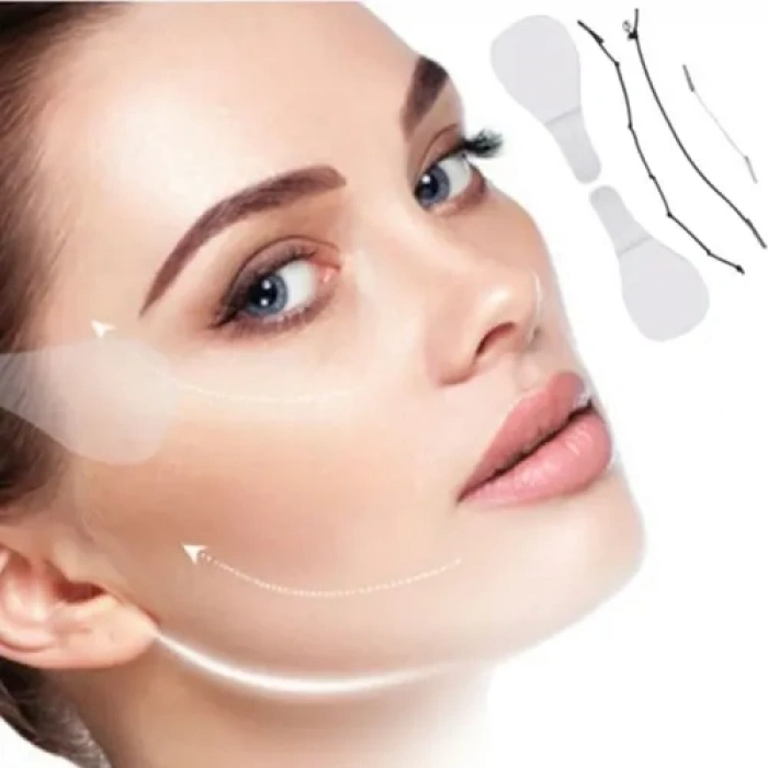 Lastikli Yüz Kaş Göz Boyun Gerdirme Bantları (40 Adet)