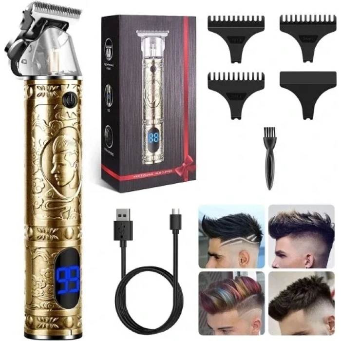 Lcd Ekranlı Traş Makinası Saç Sakal Düzeltme XYY-919 (4887)