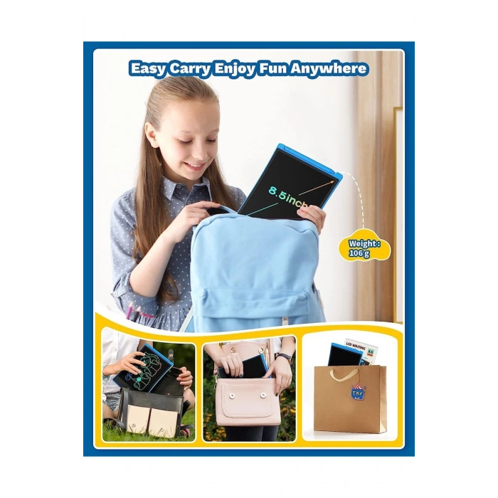 LCD Grafik Tablet Çocuk Çizim Tahtası 8.5 inch ( 22 cm ) Djital Karalama Tableti Yüksek Kalite mudanis