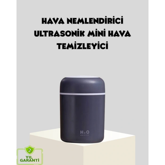 Led Işıklı Usb Nemlendirici – Sürekli Ve Aralıklı Püskürtme Modu